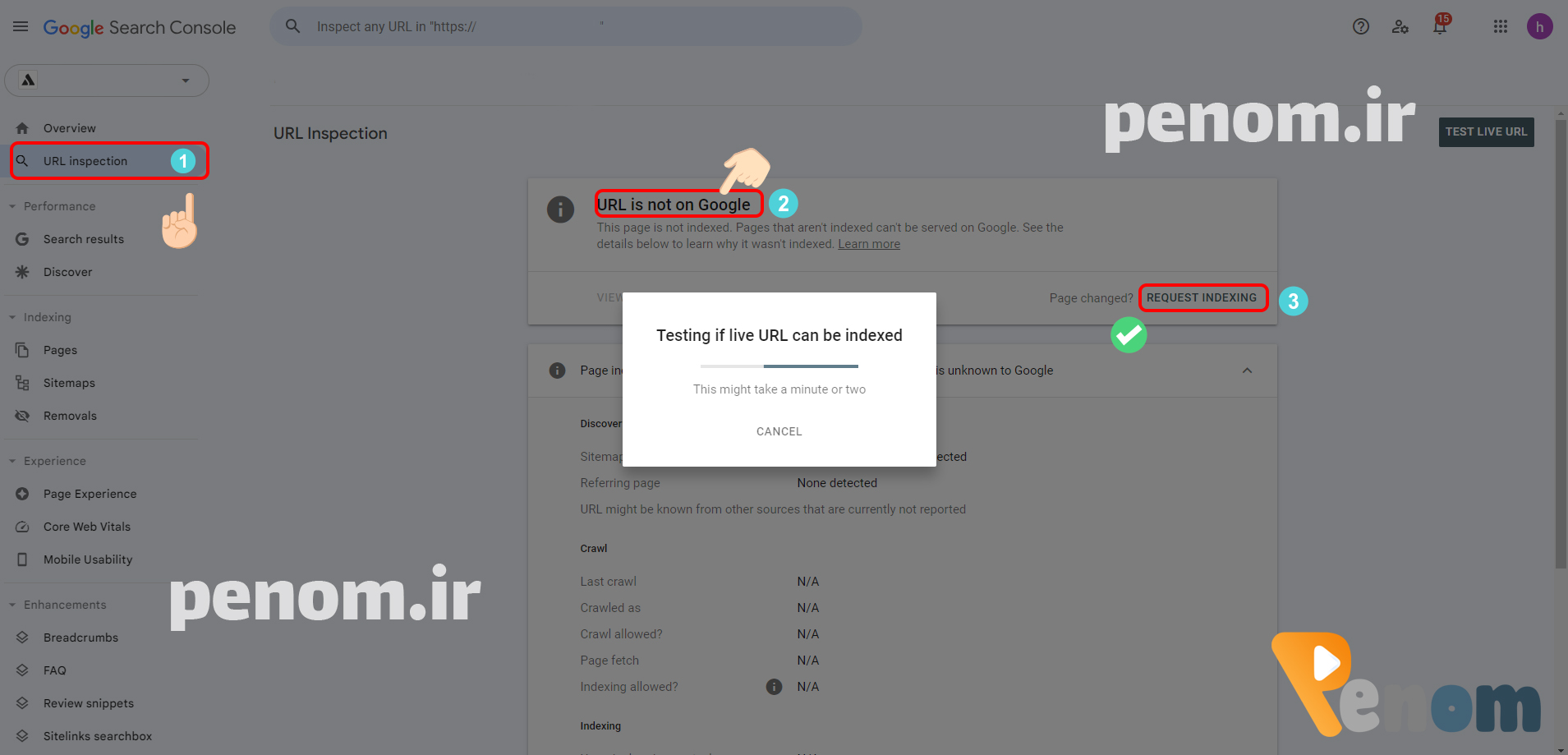 نحوه ایندکس دستی صفحات سایت